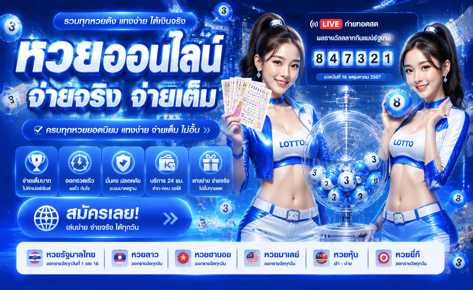 ซื้อหวยออนไลน์ครบทุกสำนักบน M88PLUS